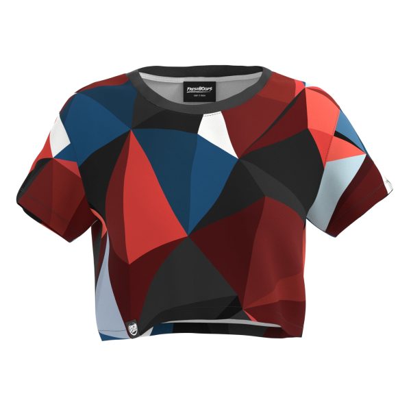 Cubes Sunset Crop Top For Cheap