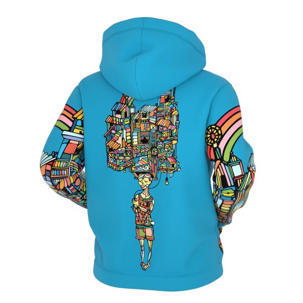 Rainboy Blue Zip Up Hoodie Online - Image 2