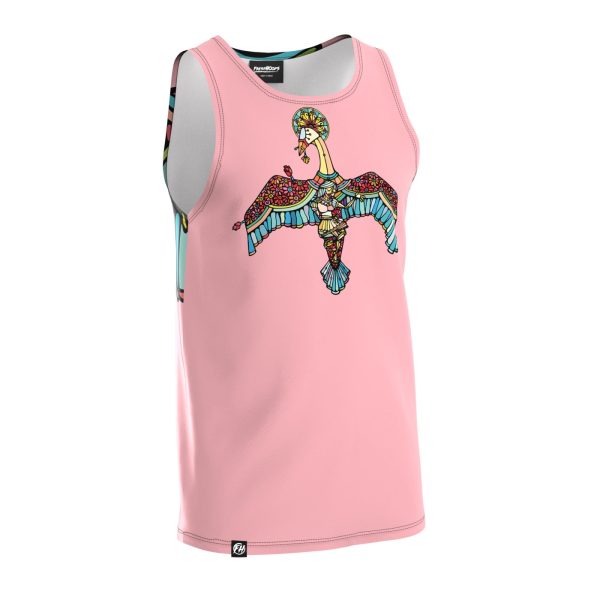 Swan Flowers Tank Top Online now - Image 3