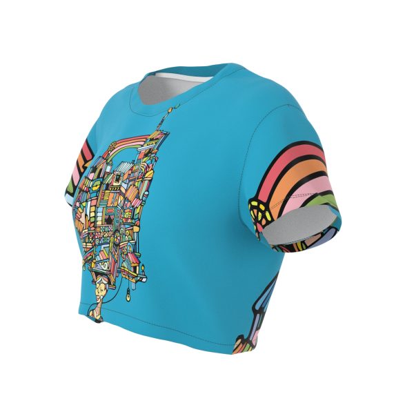 Rainboy Blue Crop Top For Cheap - Image 3