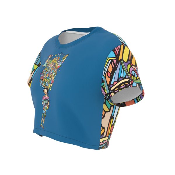 Porta Blue Crop Top on Sale - Image 3