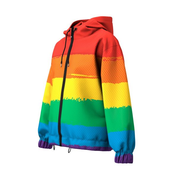 LGBTQ Rainbow Windbreaker on Sale - Image 2