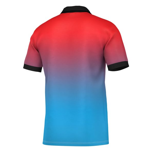 Red Blue Polo Shirt on Sale - Image 3