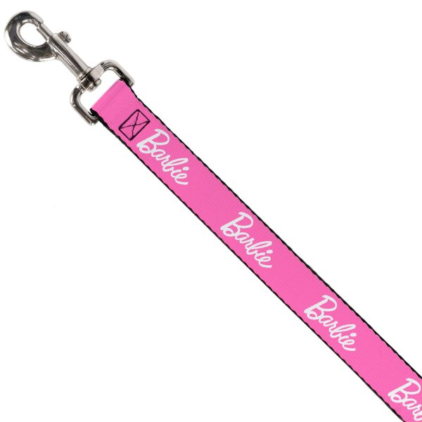Dog Leash - BARBIE Script Signature Logo Pink White For Sale - Image 2