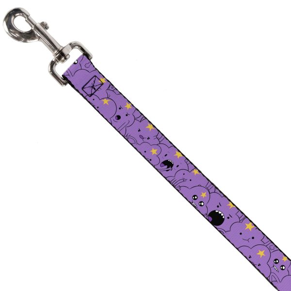 Dog Leash - Adventure Time Lumpy Space Princess Expressions Stacked Lavender For Sale - Image 2