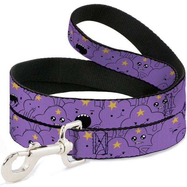 Dog Leash - Adventure Time Lumpy Space Princess Expressions Stacked Lavender For Sale