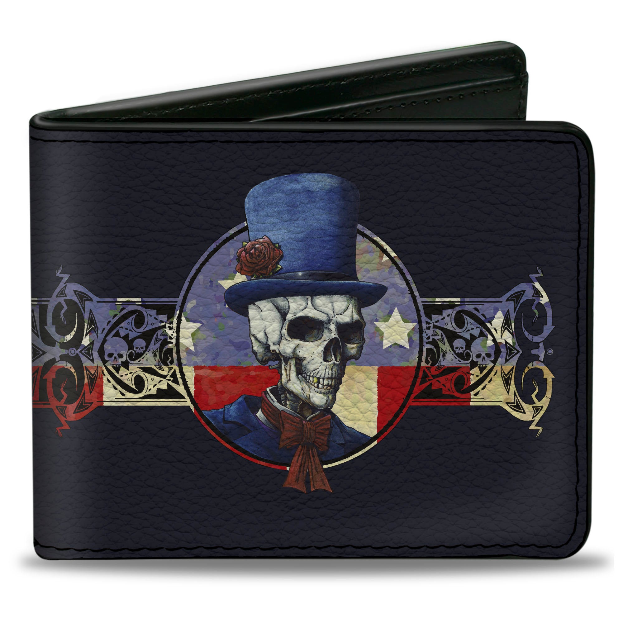 Bi-Fold Wallet – Grateful Dead Dave s Picks Bonus Disc 2013 Skeleton Cover Art Black Blue Red Online Hot Sale