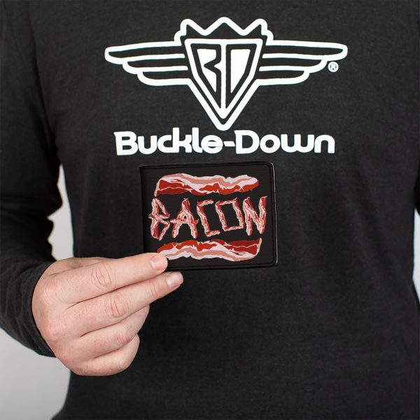 Bi-Fold Wallet - Bacon w Text2 Cheap - Image 3